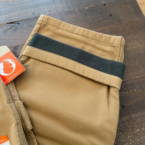 American Outdoorsman Fleece Bonded Canvas Carpenter Pant 32” inseam - Picture 5 of 11